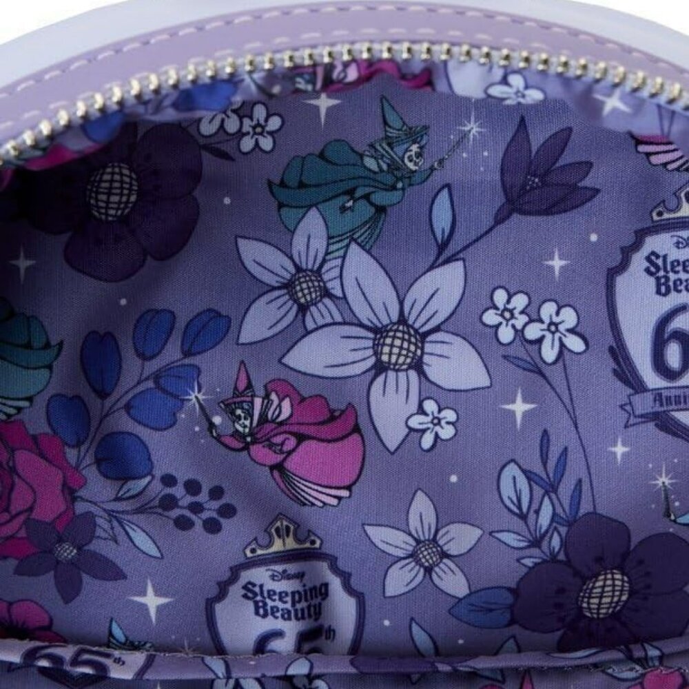 Loungefly Disney Sleeping Beauty 65th Anniversary Scene Mini Backpack NWT - Picture 8 of 8